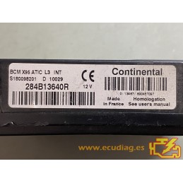 BCM X95 ATIC L3 CONTINENTAL S180098201D RENAULT 284B13640R