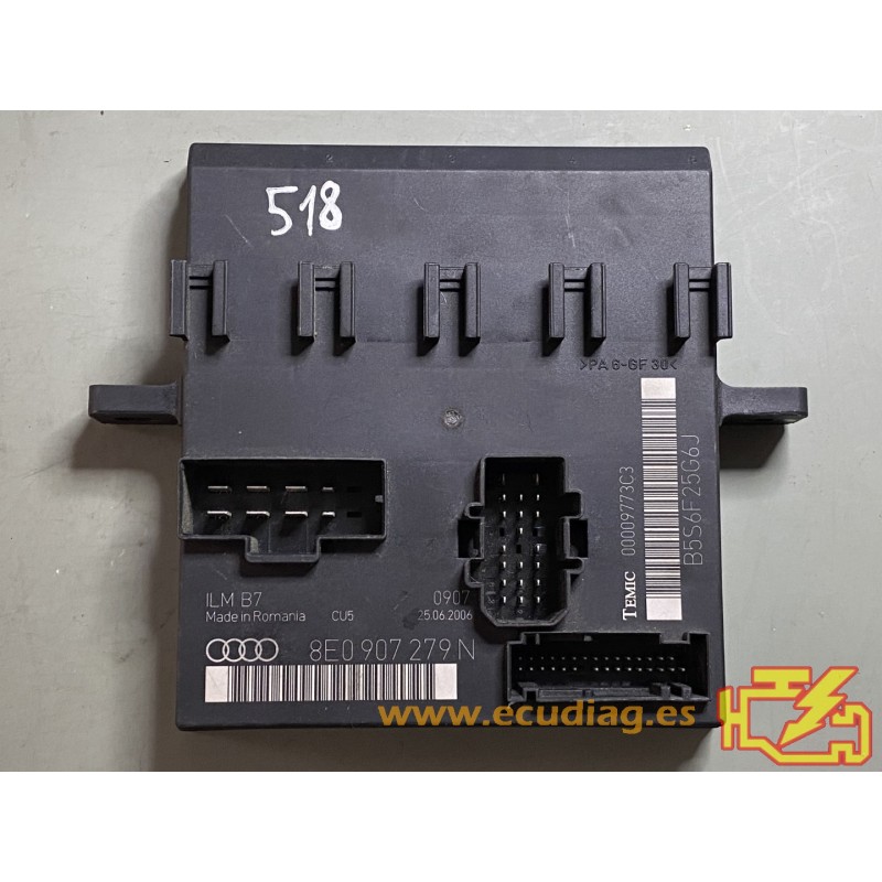 COMFORT MODULE TEMIC 00009773C3 AUDI A4 (8E) 8E0907279N