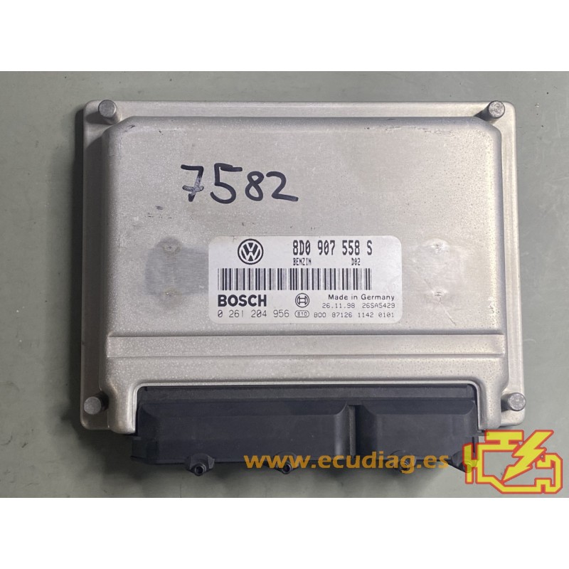 ECU BOSCH M3.8.4 0261204956 VOLKSWAGEN PASSAT 1.8i 8D0907558S - WITH DISABLED IMMOBILIZER (IMMO OFF)