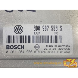 ECU BOSCH M3.8.4 0261204956 VOLKSWAGEN PASSAT 1.8i 8D0907558S - WITH DISABLED IMMOBILIZER (IMMO OFF)
