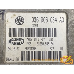 ECU MAGNETI MARELLI IAW4LV.TA 61600.545.04 VAG 036906034AQ - CON INMOVILIZADOR ANULADO (INMO / IMMO OFF)