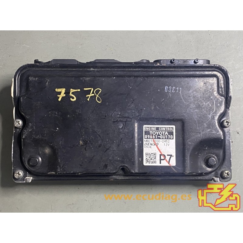 ECU DENSO MB276200-2452 TOYOTA 89661-0U170