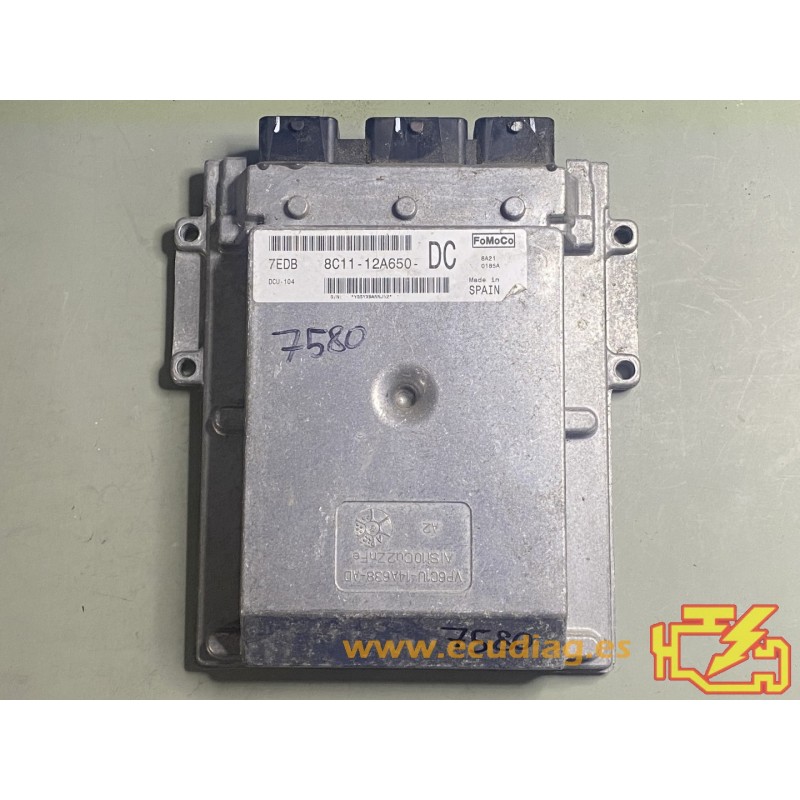 ECU VISTEON DCU-101 FORD TRANSIT 8C11-12A650-DC 7EDB