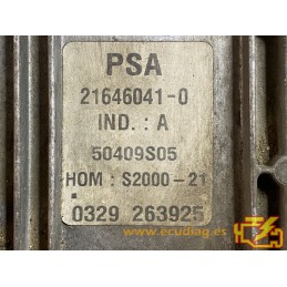 ECU SAGEM S2000-21 21646041-0 CITROEN SAXO / PEUGEOT 106 1.4i HW 9637705980 SW 9643134280 - WITH DISABLED IMMOBILIZER (IMMO OFF)