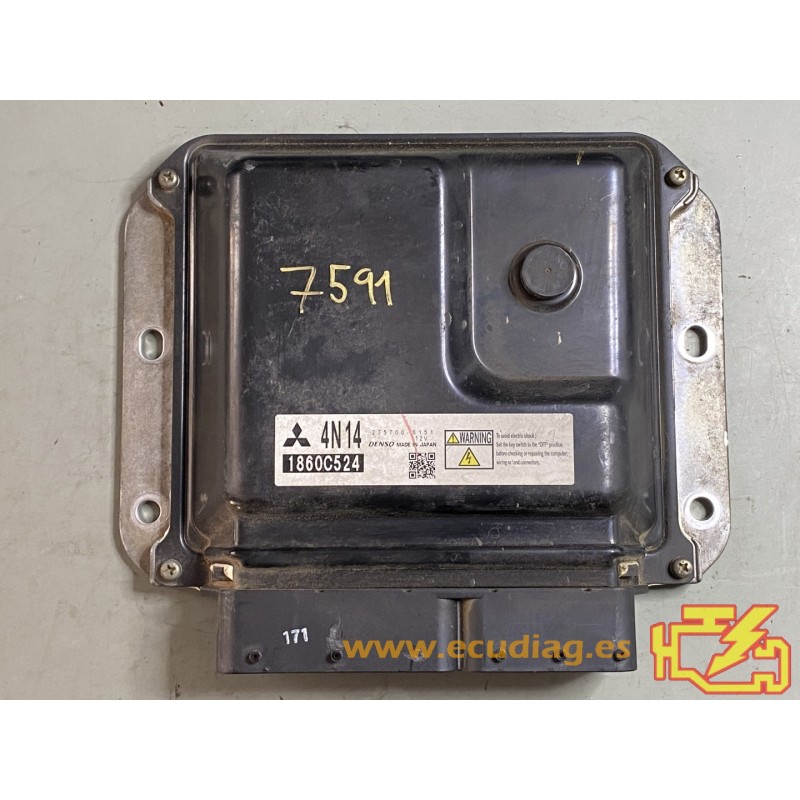 ECU DENSO 275700-6151 MITSUBISHI OUTLANDER III 2.2 DI-D 110KW 150CV 1860C524 4N14 / SW H18Z45W TMK3HMK34601
