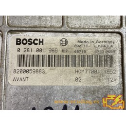 ECU BOSCH EDCMSA15.5-5.42 0281001969 RENAULT MEGANE I 1.9 DTI 74KW 100HP 8200059883 HOM7700111552 - WITH DISABLED IMMOBILIZER