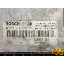 ECU BOSCH EDC16C3 0281012769 RENAULT MEGANE 1.9 DCI 8200391966 8200558304