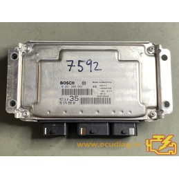 ECU BOSCH ME7.4.4 0261206943 PEUGEOT 307 1.6i 16V 9657499880 - WITH DISABLED IMMOBILIZER (IMMO OFF)