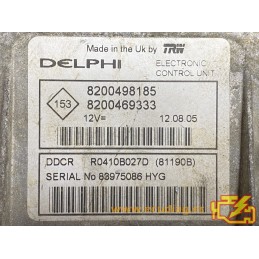 ECU DELPHI DDCR R0410B027D RENAULT KANGOO / RENAULT CLIO 1.5 DCI 8200498185 8200469333 - VIRGIN - AUTOCODING