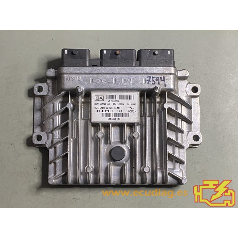 ECU DELPHI DCM3.4 28147602 R0413C021A CITROEN C5 2.0 HDI 103KW 140HP HW 9663548180 SW 966000180