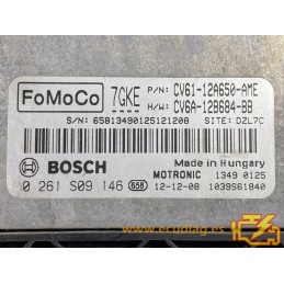 ECU BOSCH MED17.0.1 0261S09146 FORD FOCUS III 1.0 ECOBOOST 92KW 125CV CV61-12A650-AME CV6A-12B684-BB 7GKE / SW 1037530158