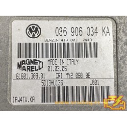 ECU MAGNETI MARELLI IAW 4TV.KA 61601.309.01 VOLKSWAGEN POLO 1.4 16V 036906034KA - WITH DISABLED IMMOBILIZER (IMMO OFF)