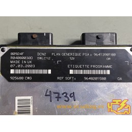 ECU LUCAS DCN2 R04080030D PEUGEOT 206 1.9D 51KW 70CV 9641390180
