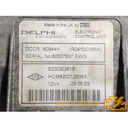 ECU DELPHI DDCR R0410C066A RENAULT CLIO II 1.5 DCI 48KW 65HP 8200303619 HOM8200129063 - VIRGIN - AUTOCODING