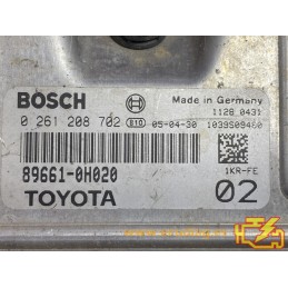 ECU BOSCH M7.9.5 0261208702 TOYOTA AYGO I 1.0i 50KW 60HP L3 12V 89661-0H022 - WITH DISABLED IMMOBILIZER (IMMO OFF)