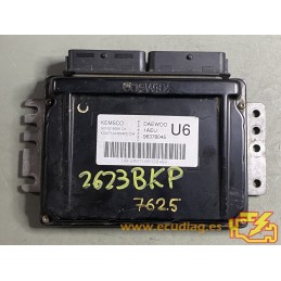 ECU KEMSCO / SIEMENS S010016006 DAEWOO NUBIRA 1.6i 16V 78KW 106CV 96378045 U6 - CON INMOVILIZADOR ANULADO (INMO /IMMO OFF)