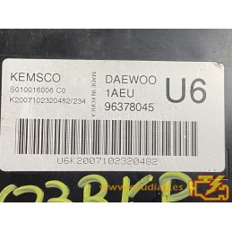 ECU KEMSCO / SIEMENS S010016006 DAEWOO NUBIRA 1.6i 16V 78KW 106CV 96378045 U6 - CON INMOVILIZADOR ANULADO (INMO /IMMO OFF)