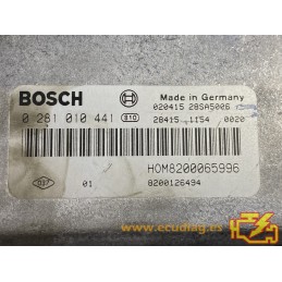 ECU BOSCH EDC15C3-4.7 0281010441 VOLVO S40 I / V40 1.9D 85KW 115CV 30630048 HOM8200065996 8200126494 - WITH DISABLED IMMOBILIZER