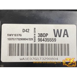 ECU SIEMENS D42 5WY1E07G CHEVROLET KALOS 1.2i 53KW 72HP 96435559 3BOP WA