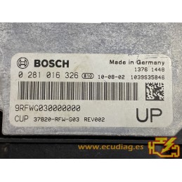 ECU BOSCH EDC17CP16 0281016326 HONDA CRV III 2.2 i-DTEC 4WD 110KW 150CV 37820-RFW-G03