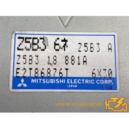 ECU MITSUBISHI E2T86876T MAZDA 323 F (V) 1.5i 16V 65KW 88CV Z5B318881A