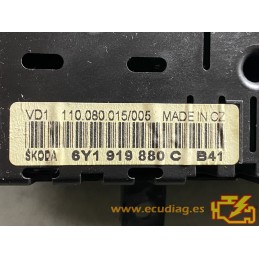 CUADRO INSTRUMENTOS VDO 110.080.015/005 SKODA FABIA I 1.4i 44KW 60CV 6Y1919880C