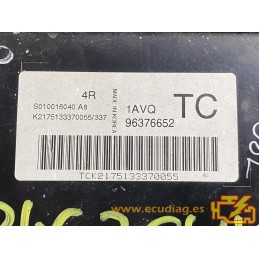 ECU KEMSCO S010016040 DAEWOO KALOS I 1.2i 53KW 72CV 96376652