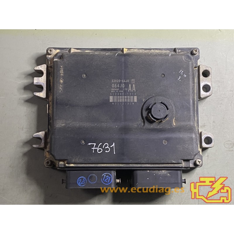 ECU DENSO 112300-1213 SUZUKI GRAND VITARA 1.6i 78KW 106CV 33920-64J0 / SW 5E34A6ML2T41