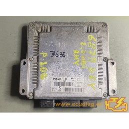 ECU BOSCH EDC15C2-11.1 0281011525 PEUGEOT 206 2.0 HDI 66KW 90CV 9658373080