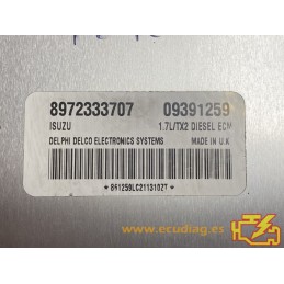 ECU DELPHI DELCO 1.7L/TX2 8972333707 OPEL / VAUXHALL CORSA 1.7 DTI 09391259