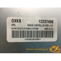 ECU MOTOR DELPHI DELCO HSFI-2.5 OPEL MERIVA 1.4i 66KW 90CV 12237450 DXKB