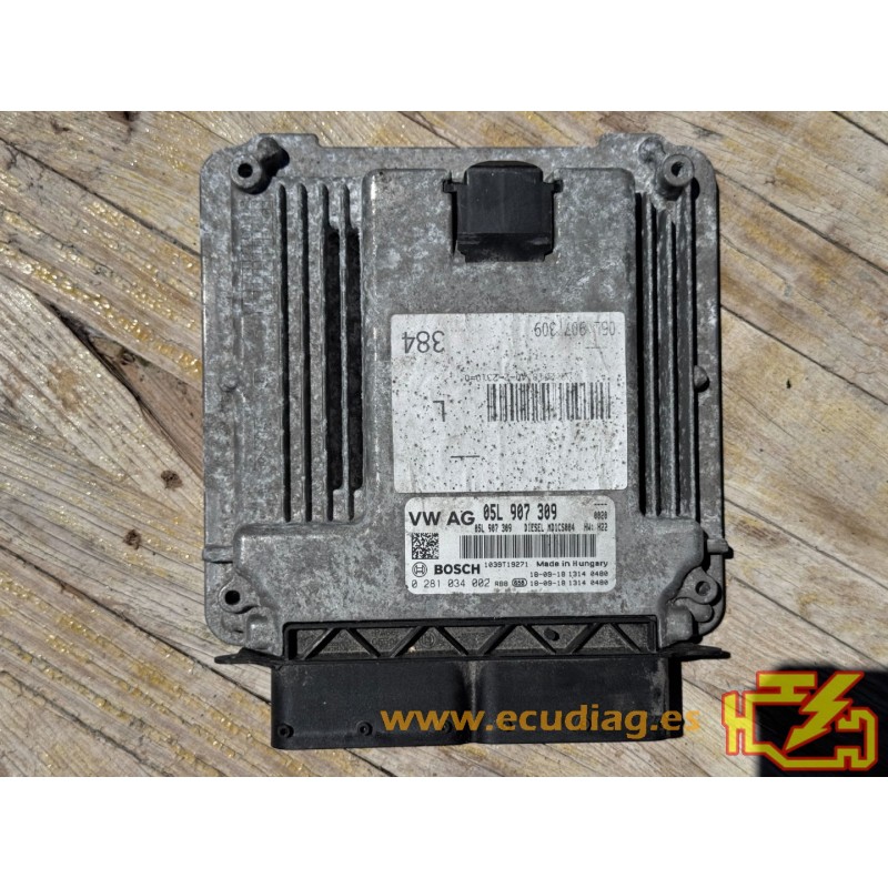 ECU BOSCH MD1CS004 0281034002 AUDI A6 (C8) 40 TDI HYBRID 150KW 204HP 05L907309