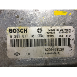 ECU BOSCH EDC15C3-4.2 0281011101 RENAULT LAGUNA II 1.9 DCI 88KW 120HP 8200163528 8200095416 / SW 1037366008 / WITH IMMO OFF