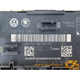 DOOR MODULE TEMIC 0003015E SKODA SUPER B 7N0959795