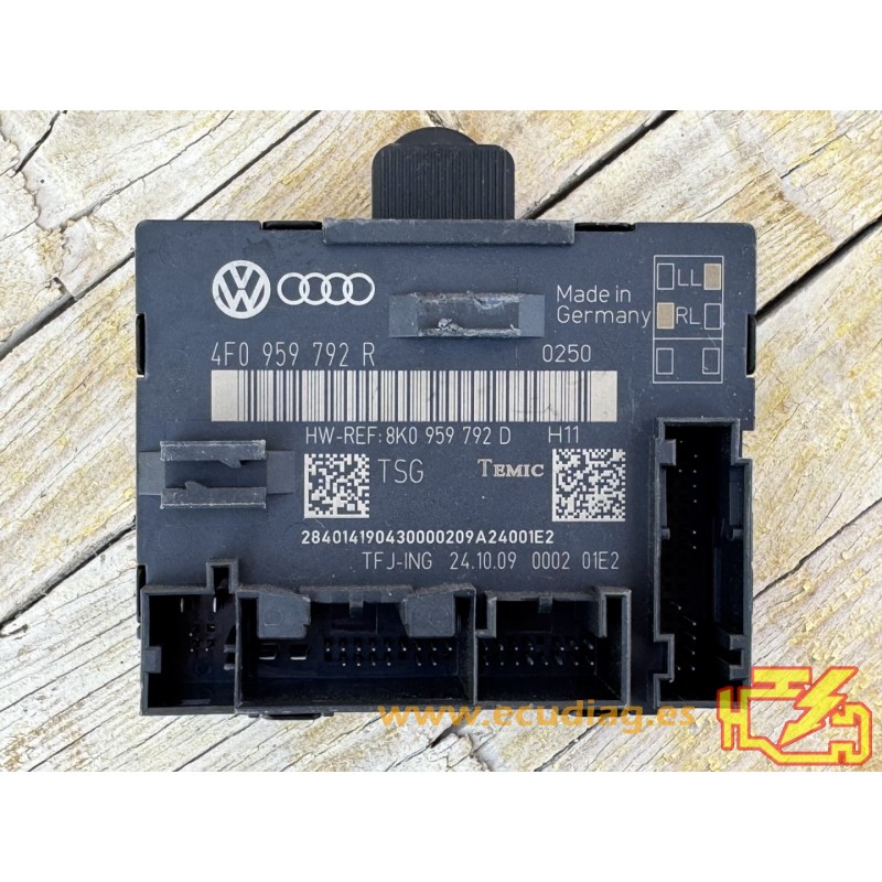 MÓDULO PUERTA TEMIC 000201E2 AUDI Q7 4F0959792R