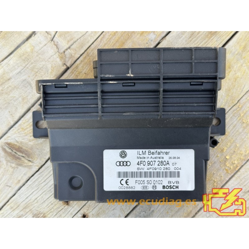 MÓDULO ILM LUZ INTERIOR BOSCH F005S00102 AUDI A6 4F0907280A