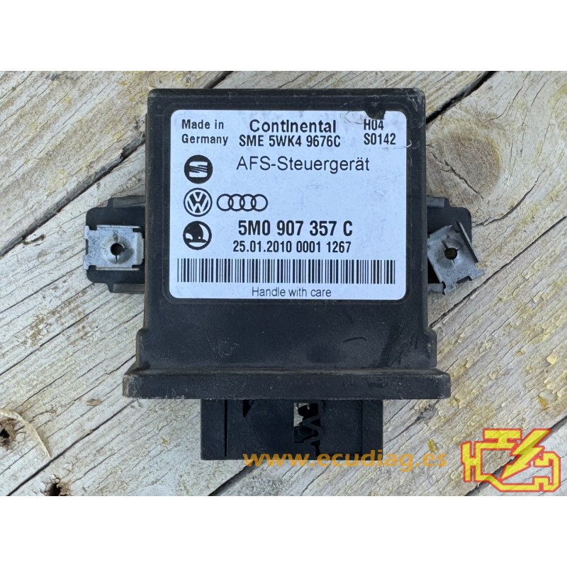 MÓDULO AFS LUCES ADAPTATIVAS CONTINENTAL 5WK49676C SKODA SUPERB 5M0907357C