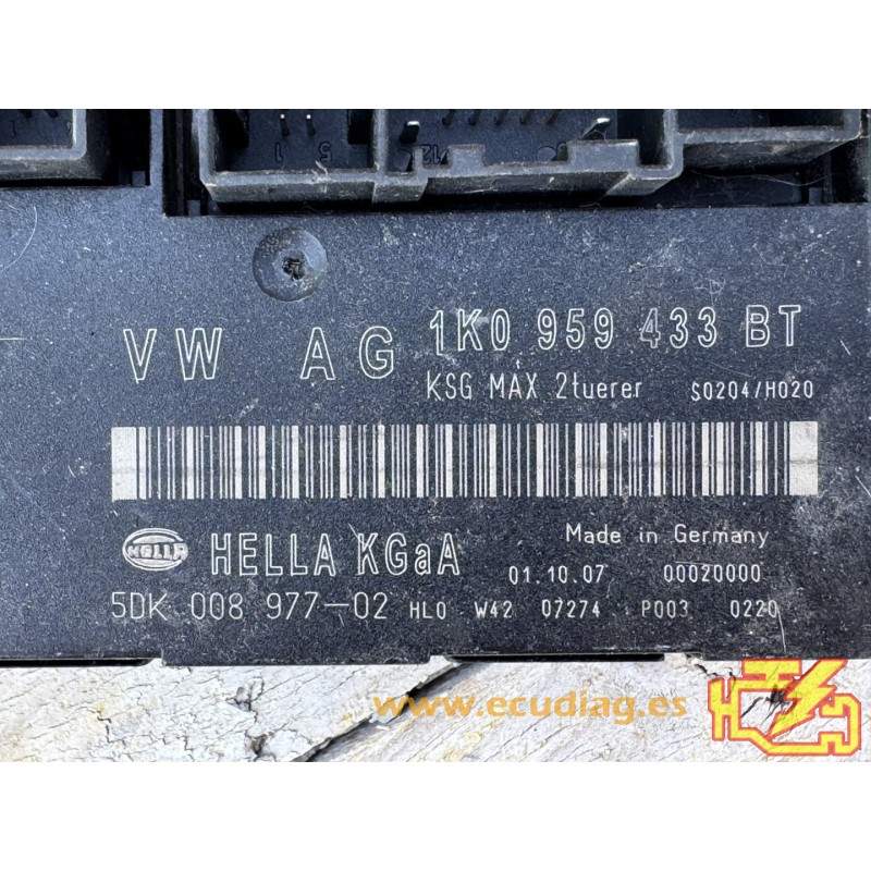 CCM MODULE HELLA 5DK008977-02 VOLKSWAGEN GOLF V (1K) 1K0959433BT