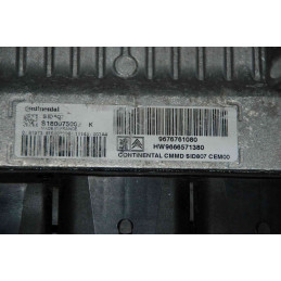 ECU MOTOR CONTINENTAL SID 807 S180075002K PSA 9666571380