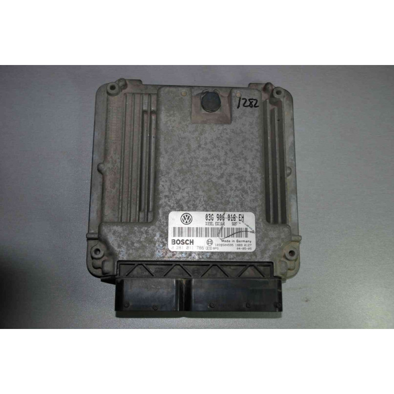 ENGINE ECU BOSCH EDC16U1-5.41 0281011786 VW TOURAN I 2.0 TDI 136HP 03G906016EH - SW 5687 1037369816 - WITH DISABLED IMMOBILIZER