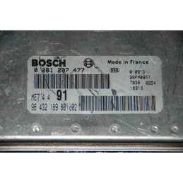 ENGINE ECU BOSCH ME7.4.4 0261207477 PSA 9643218980 - WITH DISABLED IMMOBILIZER (IMMO OFF)