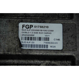 ECU MOTOR MAGNETI MARELLI MJD 6JF.D3 7160003301 FIAT 51758210