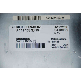 ECU MOTOR SIEMENS SIM4 LE 5WK90415 MERCEDES A1111533079