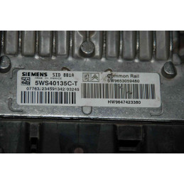 ECU MOTOR SIEMENS SID 801A 5WS40135C-T PSA 9647423380