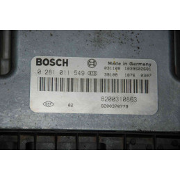 ECU MOTOR BOSCH EDC16C3 0281011549 RENAULT 8200310863