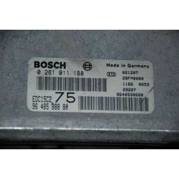 ECU BOSCH EDC15C2-11.1 0281011188 PEUGEOT 206 I 2.0 HDI 66KW 90CV RHY 9648588880 - CON INMOVILIZADOR ANULADO (INMO OFF)