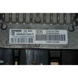 ECU MOTOR SIEMENS SID 801A 5WS40133C-T PSA 9647423380