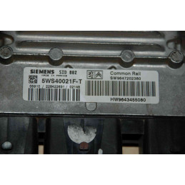 ECU SIEMENS SID 802 5WS40021F-T CITROEN C3 I 1.4 HDI 68CV HW 9643455080 SW 9647202380 - CON INMOVILIZADOR ANULADO (INMO OFF)