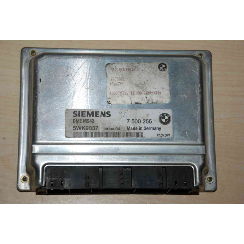 ECU MOTOR SIEMENS MS42 5WK9037 BMW 7500255