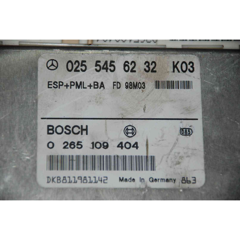 BRAKES ECU BOSCH HKB EC318 0265109404 MERCEDES 0254546232